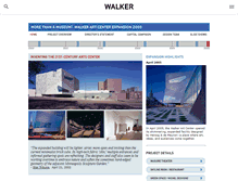 Tablet Screenshot of expansion.walkerart.org